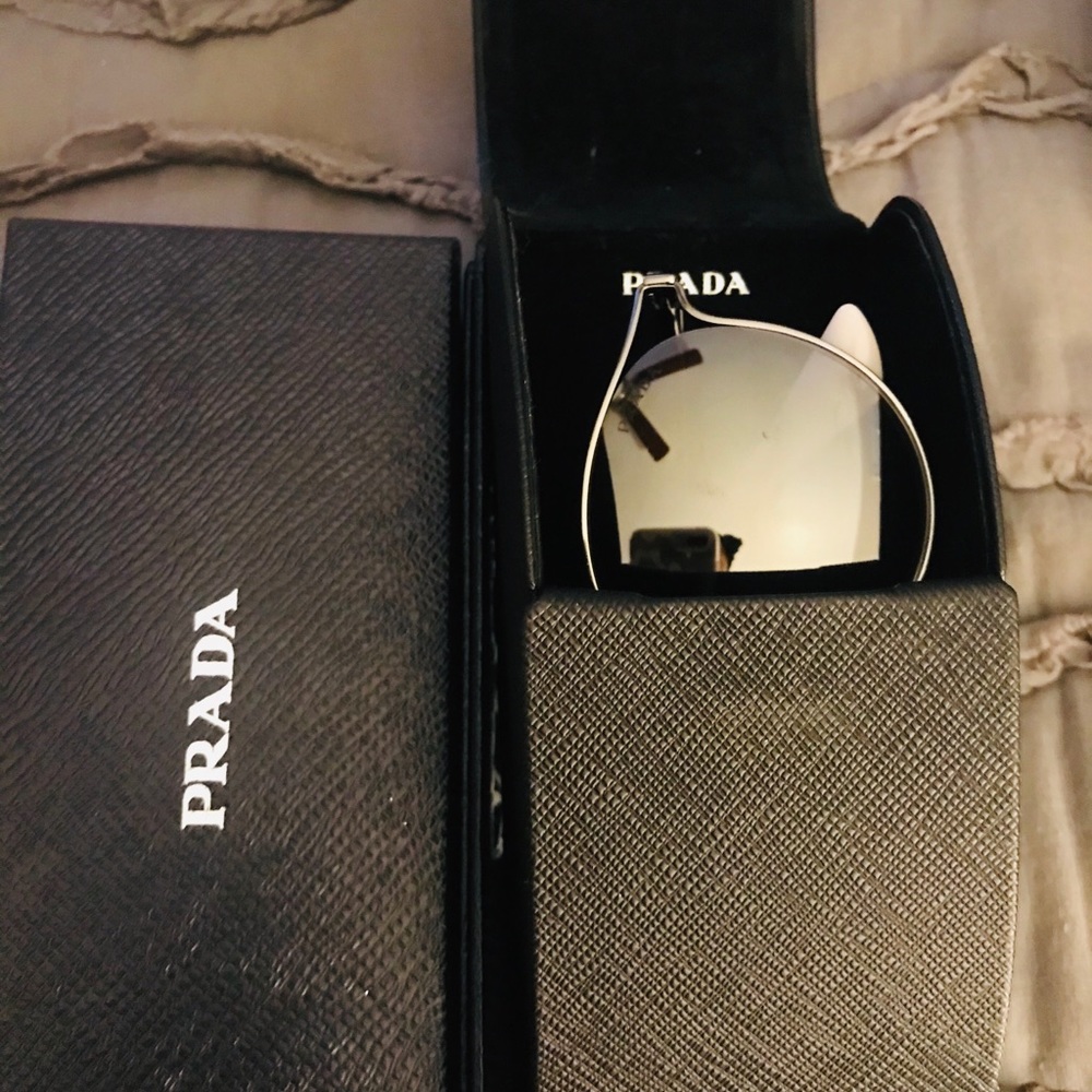 Prada metallic sunglasses